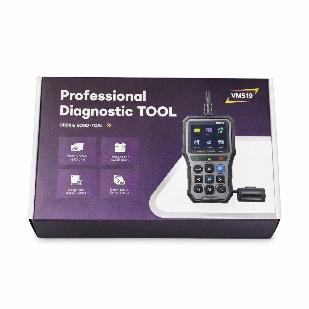 Vehicle Scan Tool OBDII YM519 Code Reader Diagnostic Scanner OBD2 CAN